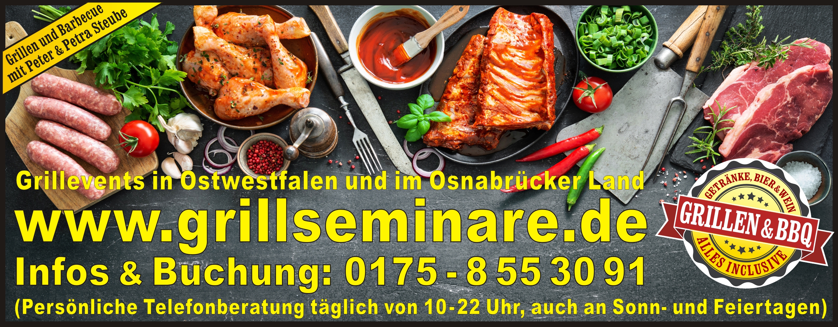 Grillkurse | Größte Terminauswahl | Informiere dich hier! | Gourmetfleisch | Einzigartige Grillkurse in der Nähe von Osnabrück, Bielefeld, Herford, Minden...